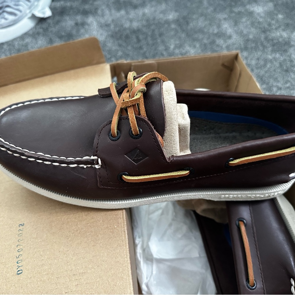 Sperry Brown Leather 2-Eye Boat Shoe - Picture 4 of 6